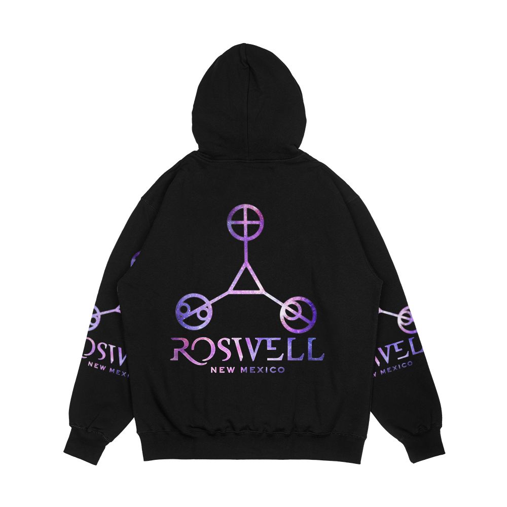Roswell Nm Logo Galaxy 1 Men's All-Over-Print Hoodie - Image 2