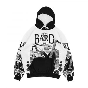 Rpg Class Series Bard Black Version Men's All-Over-Print Hoodie