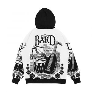 Alternative view of Rpg Class Series Bard Black Version Men's All-Over-Print Hoodie