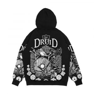 Alternative view of Rpg Class Series Druid White Version Men's All-Over-Print Hoodie