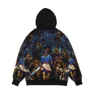 Alternative view of Runequest Roleplaying In Glorantha Heroes Of Orlanth By Andrey Fetisov Men's All-Over-Print Hoodie