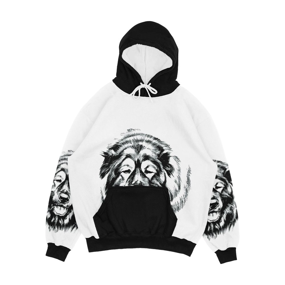 Russian Bear Dog Men's All-Over-Print Hoodie