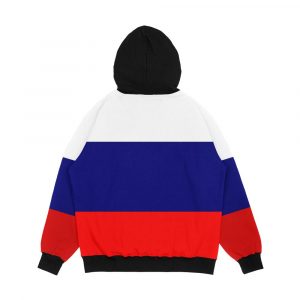 Alternative view of Russian Russia Flag Men's All-Over-Print Hoodie