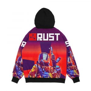 Alternative view of Rust Game Merch Men's All-Over-Print Hoodie
