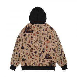 Alternative view of Rustic Brown Cozy Crone Men's All-Over-Print Hoodie