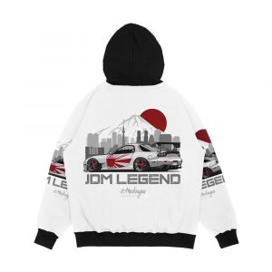Alternative view of Rx7 Jdm Legend Men's All-Over-Print Hoodie