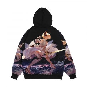 Alternative view of Saber Lily Fate Men's All-Over-Print Hoodie