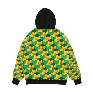 Alternative view of Sabito Haori Pattern Men's All-Over-Print Hoodie