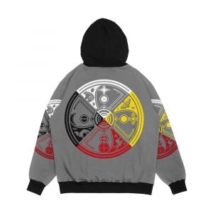 Alternative view of Sacred Hoop Medicine Wheel Men's All-Over-Print Hoodie