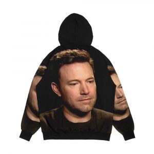 Alternative view of Sad Affleck Men's All-Over-Print Hoodie