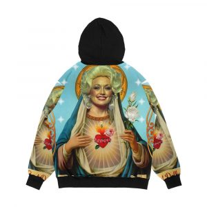 Alternative view of Saint Dolly Parton Men's All-Over-Print Hoodie