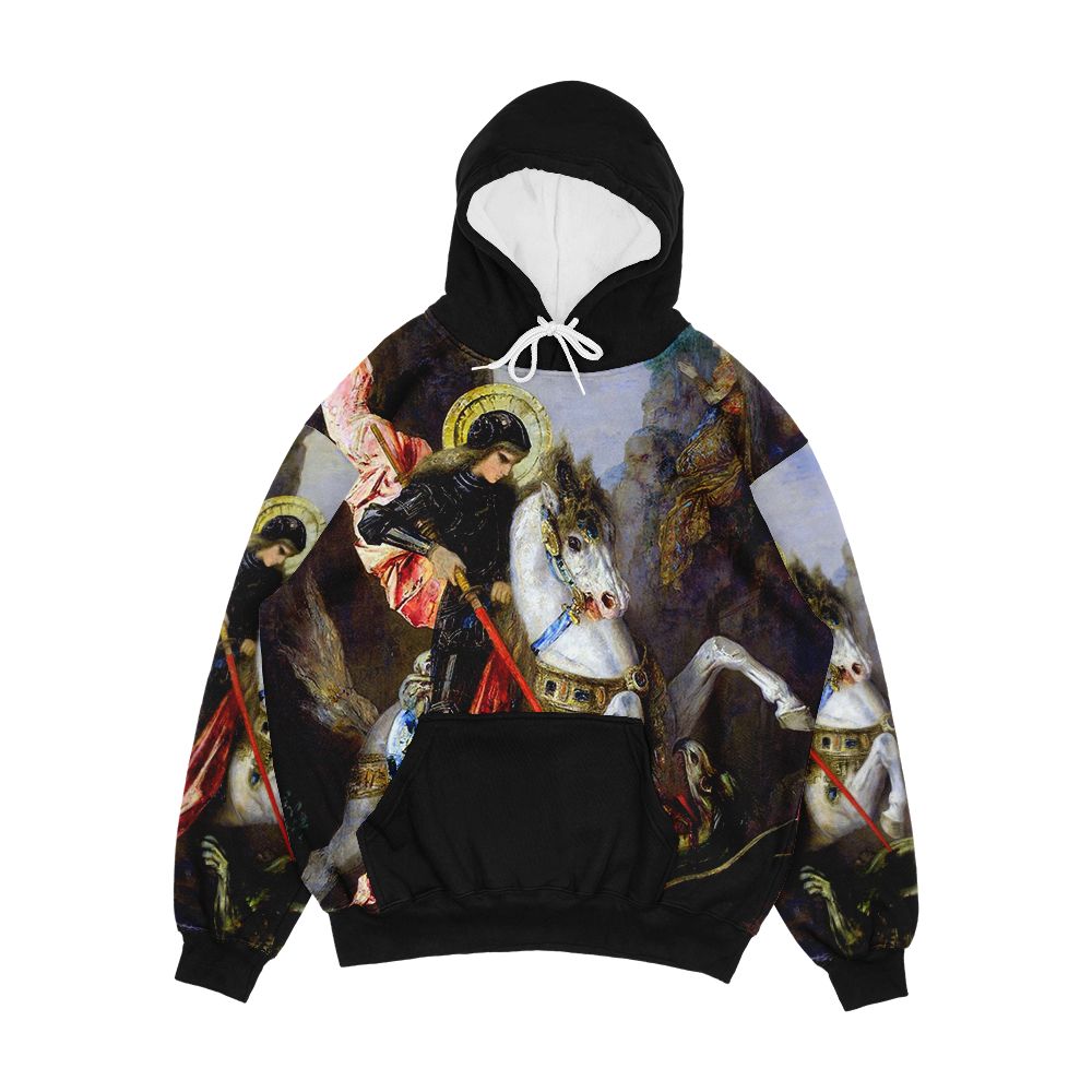 Saint George And The Dragon Gustave Moreau Men's All-Over-Print Hoodie