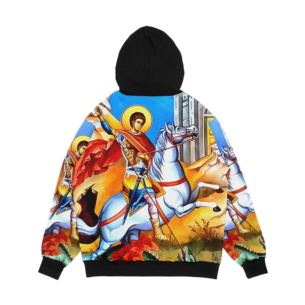 Saint George Men's All-Over-Print Hoodie - Image 2