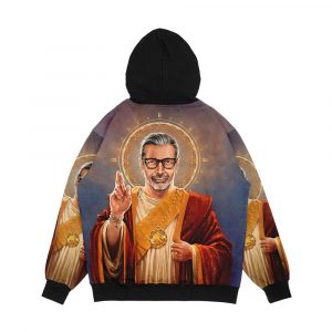Alternative view of Saint Jeff Of Goldblum Jeff Goldblum Original Religious Painting Men's All-Over-Print Hoodie