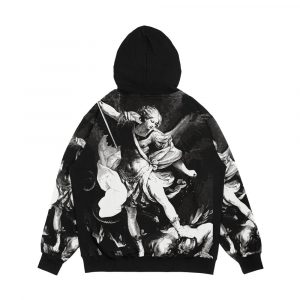 Alternative view of Saint Michael Archangel Men's All-Over-Print Hoodie