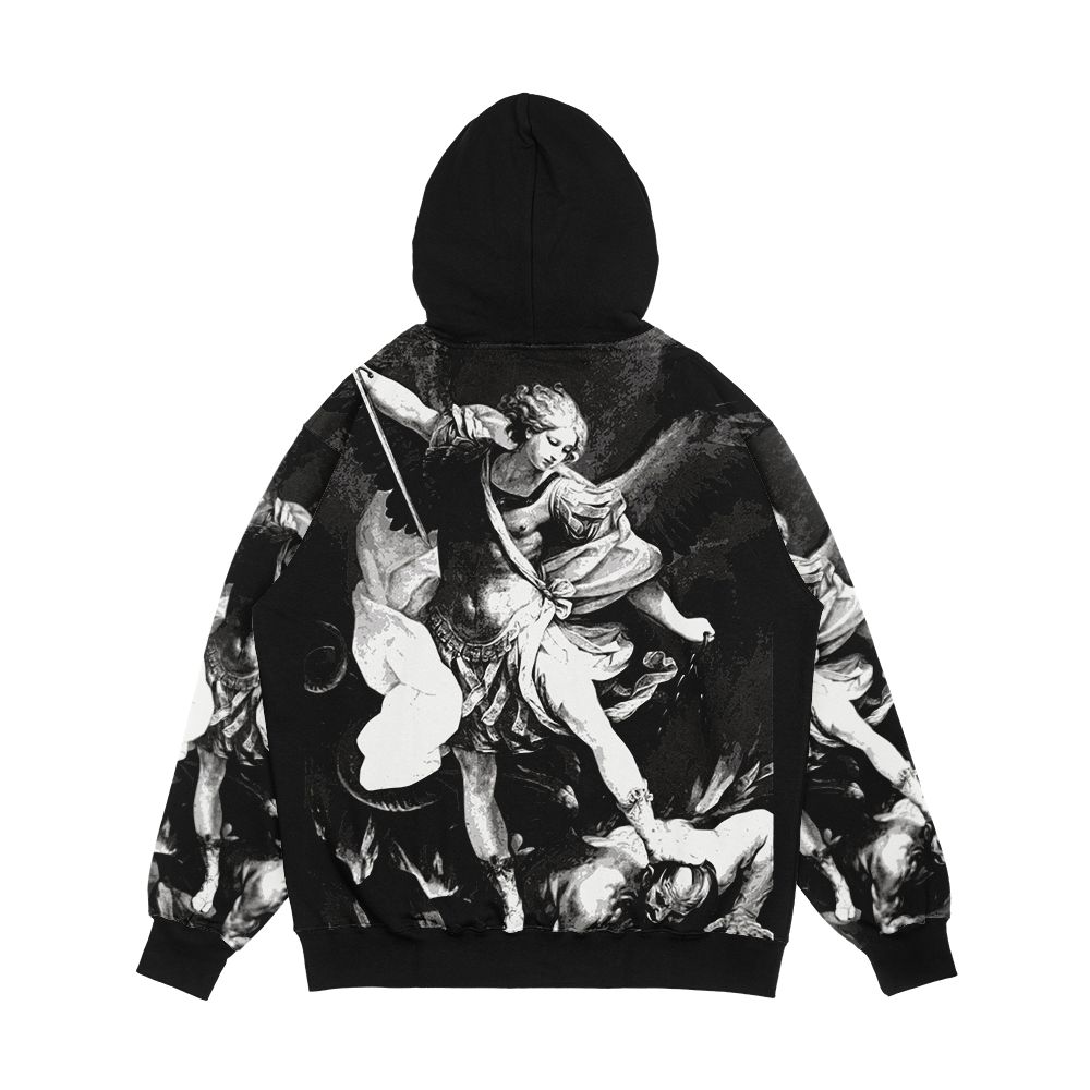 Saint Michael Archangel Men's All-Over-Print Hoodie - Image 2
