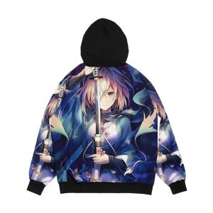 Alternative view of Sakura Saber Men's All-Over-Print Hoodie
