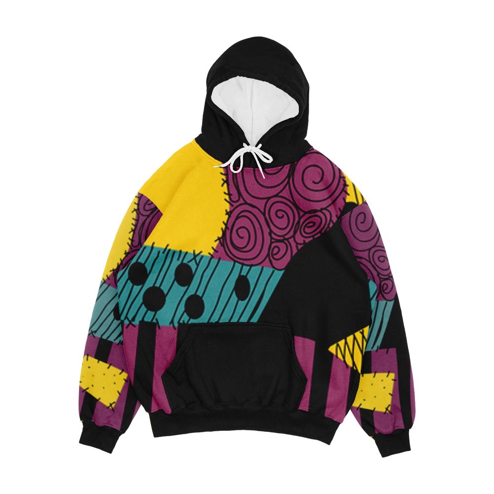 Sally Patchwork Dress Men's All-Over-Print Hoodie