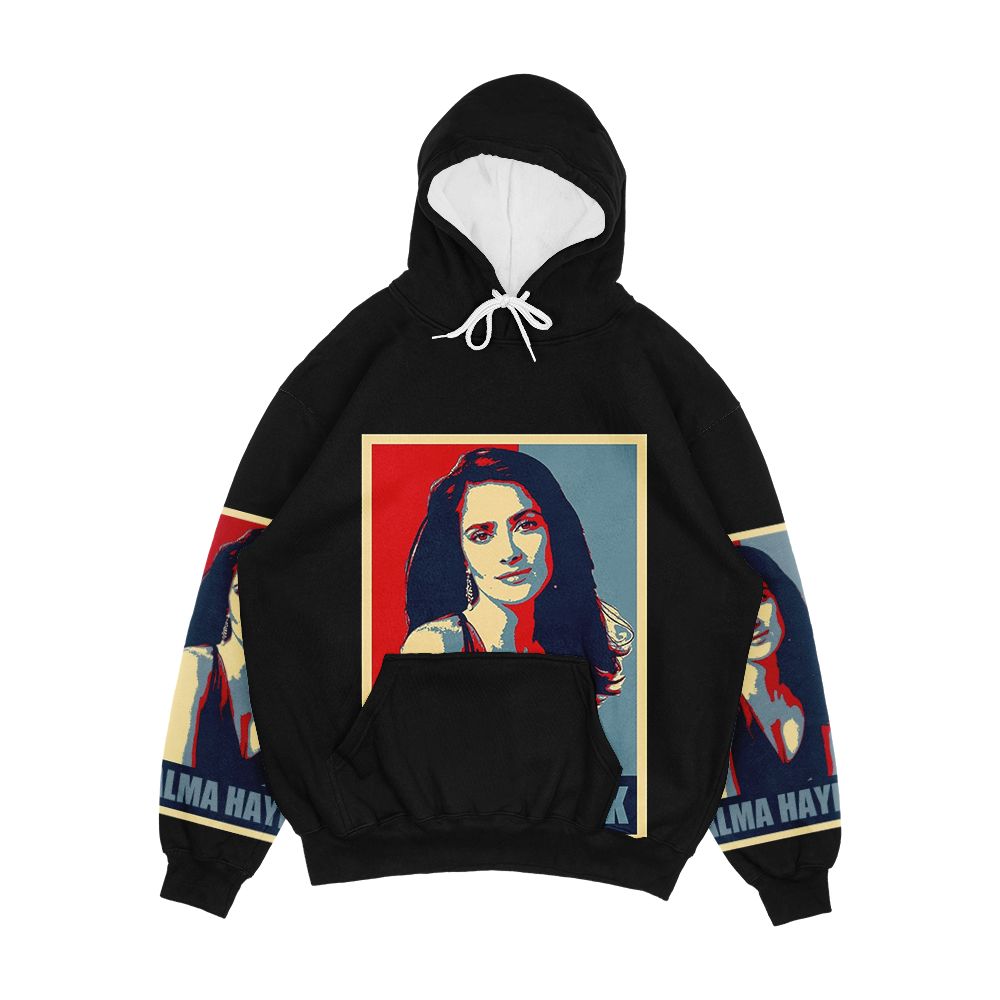 Salma Hayek Hope Men's All-Over-Print Hoodie