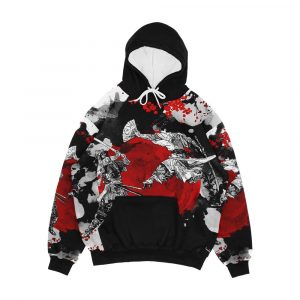 Samurai Fighting Men's All-Over-Print Hoodie