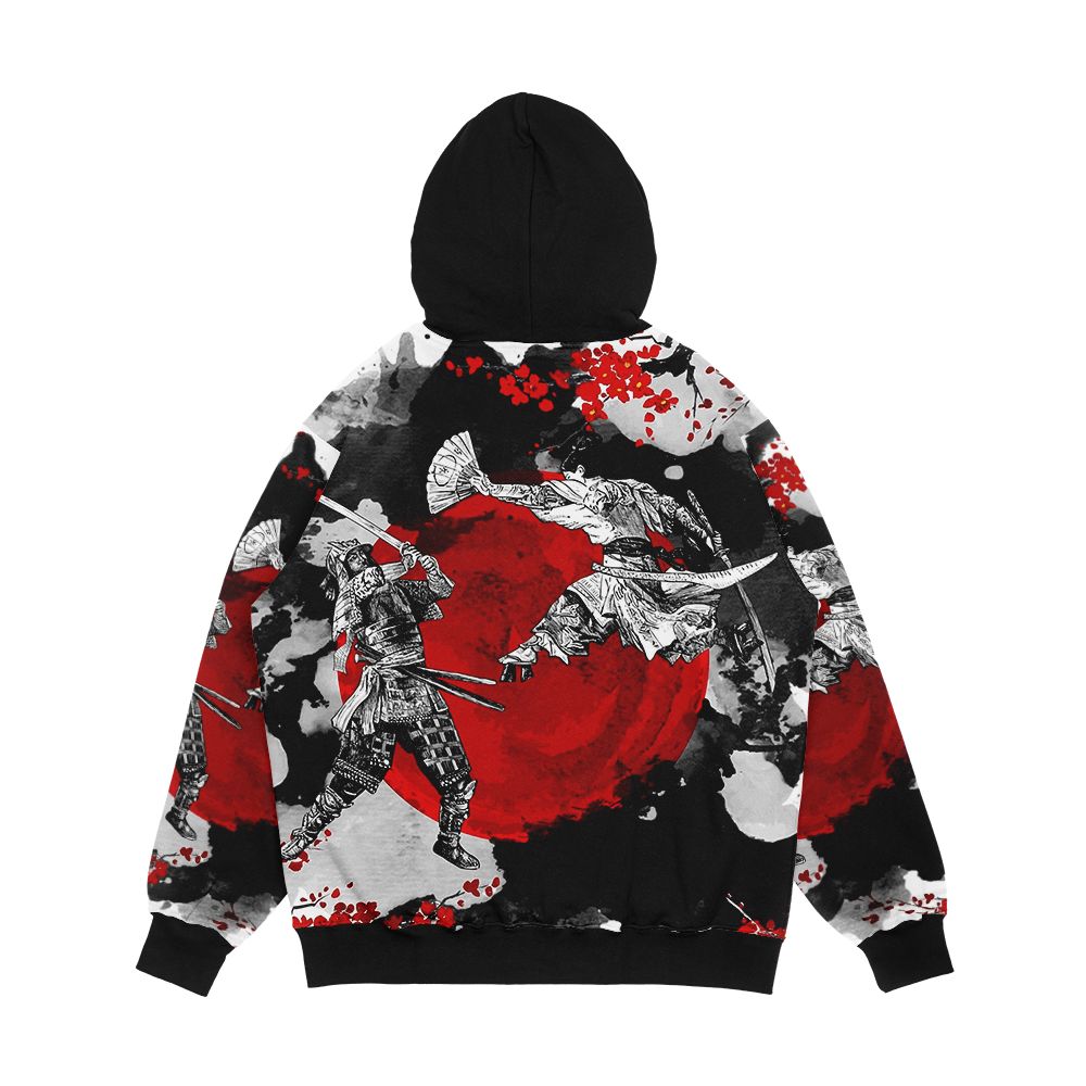 Samurai Fighting Men's All-Over-Print Hoodie - Image 2