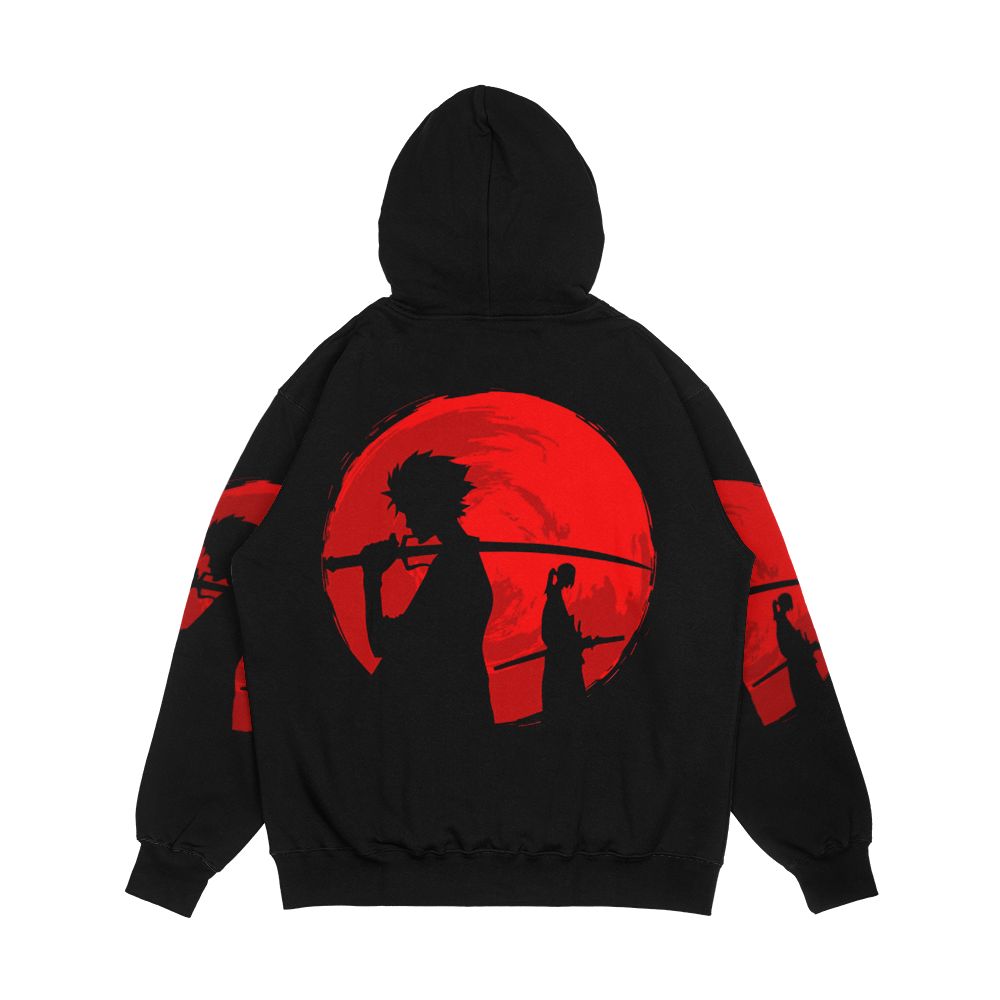 Samurai Sunset Men's All-Over-Print Hoodie - Image 2