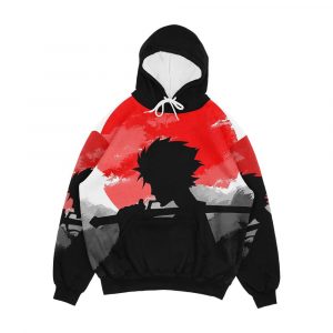 Samurai With Sunset Men's All-Over-Print Hoodie