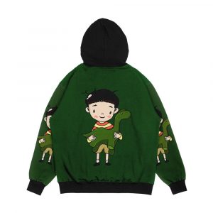 Alternative view of Sang Tae And Dooly'S Mom Dinosaur It'S Okay To Not Be Okay Men's All-Over-Print Hoodie