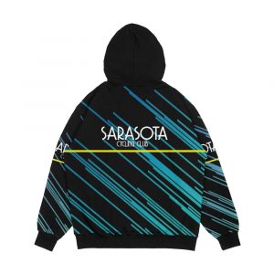 Alternative view of Sarasota Cycling Club Men's All-Over-Print Hoodie
