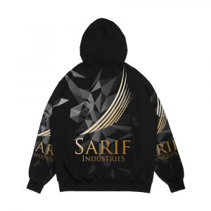 Alternative view of Sarif Industries Men's All-Over-Print Hoodie