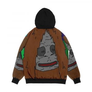 Alternative view of Sassy The Sasquach Men's All-Over-Print Hoodie
