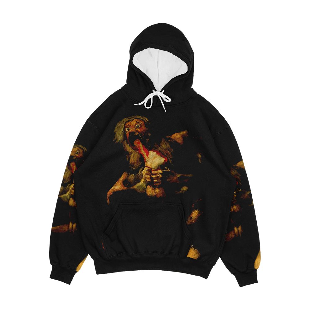 Saturn Devouring His Son Classic Painting By Francisco Goya Goth Art Lover Gift Men's All-Over-Print Hoodie