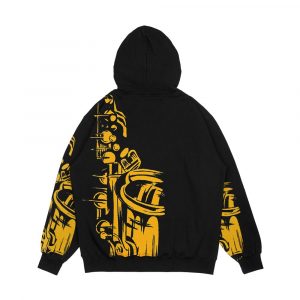 Alternative view of Saxophone Keywork Men's All-Over-Print Hoodie