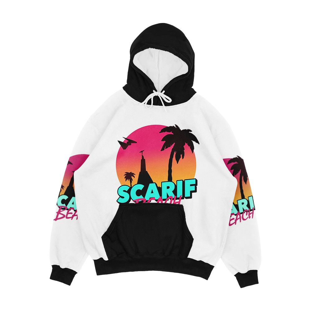 Scarif Beach Men's All-Over-Print Hoodie