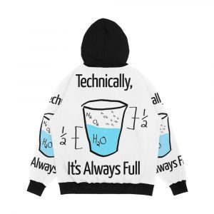 Alternative view of Science Is Optimistic Men's All-Over-Print Hoodie