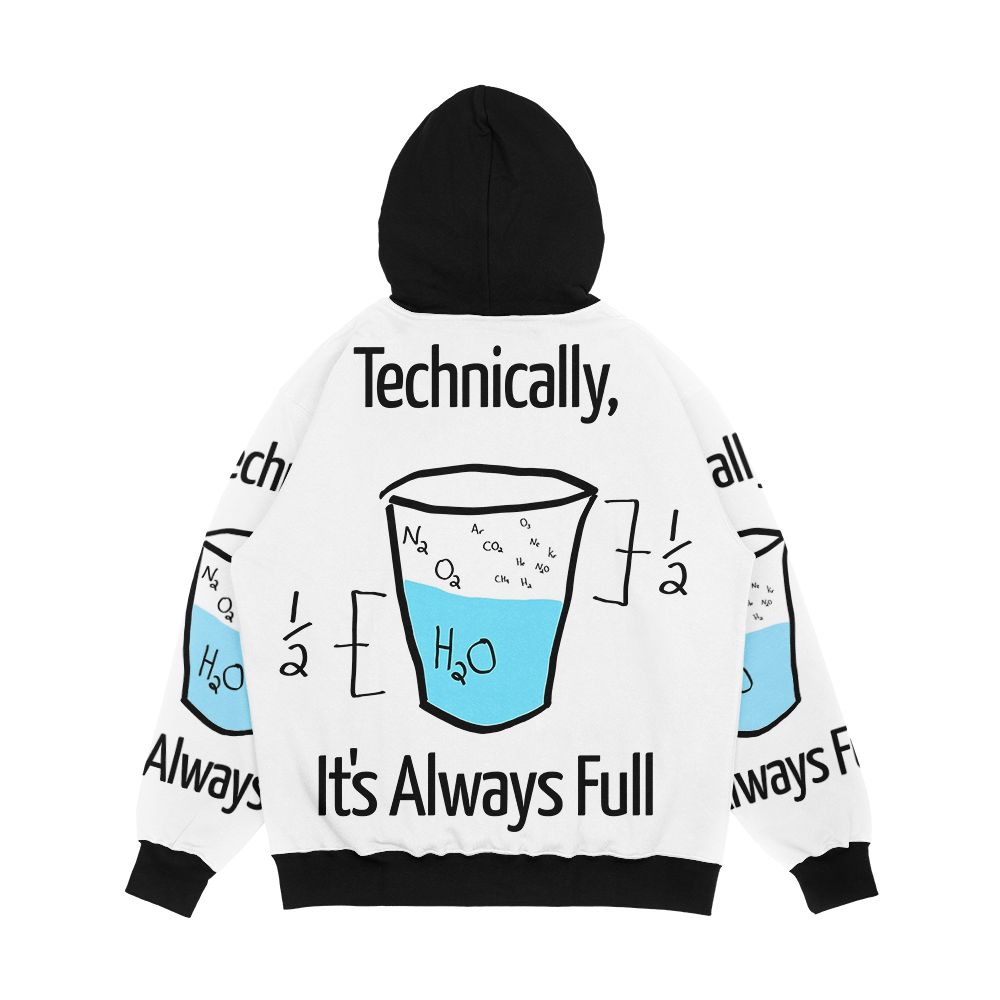 Science Is Optimistic Men's All-Over-Print Hoodie - Image 2