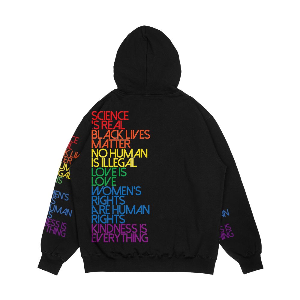 Science Is Real Black Lives Matter Men's All-Over-Print Hoodie - Image 2