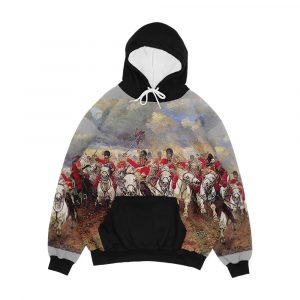 Scotland Forever Charge Of The Scots Greys Men's All-Over-Print Hoodie