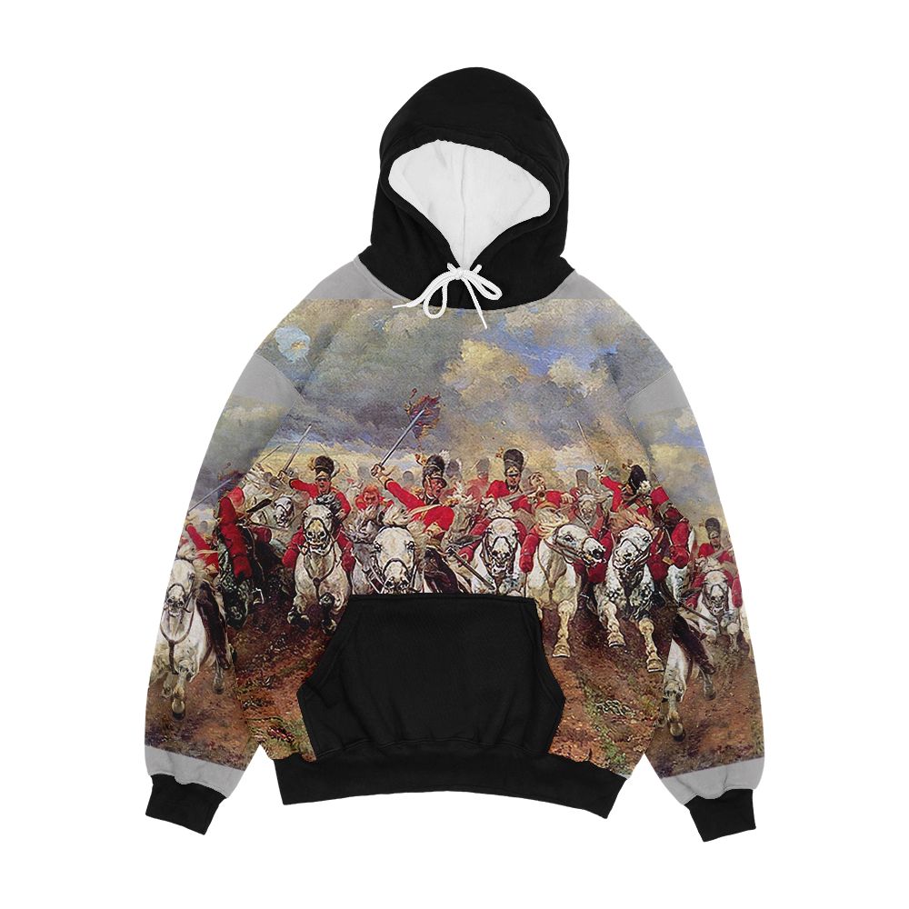 Scotland Forever Charge Of The Scots Greys Men's All-Over-Print Hoodie