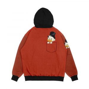 Alternative view of Scrooge Mcduck In A Pocket Men's All-Over-Print Hoodie