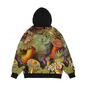 Alternative view of Sea Anemone Ernst Haeckel Men's All-Over-Print Hoodie