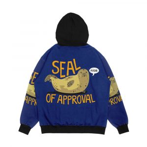 Alternative view of Seal Of Approval Men's All-Over-Print Hoodie