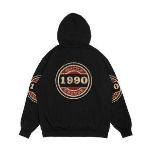 Alternative view of Seattle Grunge Men's All-Over-Print Hoodie