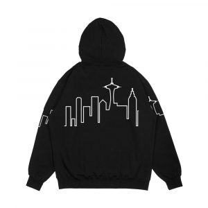Alternative view of Seattle Skyline Frasier Men's All-Over-Print Hoodie