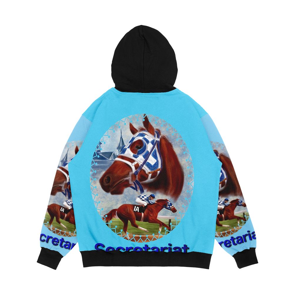 Secretariat Triple Crown Winner Men's All-Over-Print Hoodie - Image 2