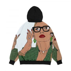 Alternative view of Selling Sunset Christine Quinn Men's All-Over-Print Hoodie