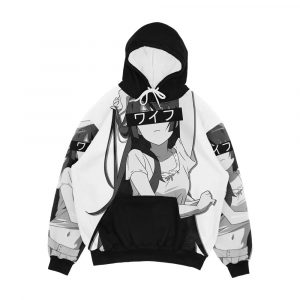 Senjougahara Waifu Men's All-Over-Print Hoodie