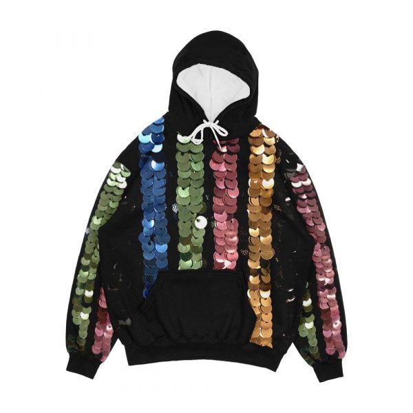 Sequin Delight Men's All-Over-Print Hoodie