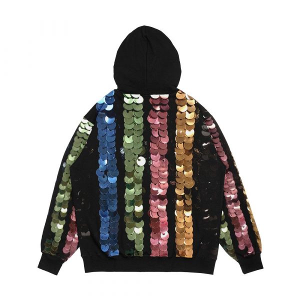 Sequin Delight Men's All-Over-Print Hoodie - Image 2