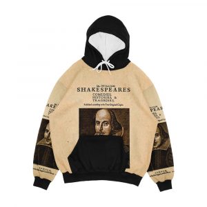 Shakespeare First Folio Front Piece Men's All-Over-Print Hoodie